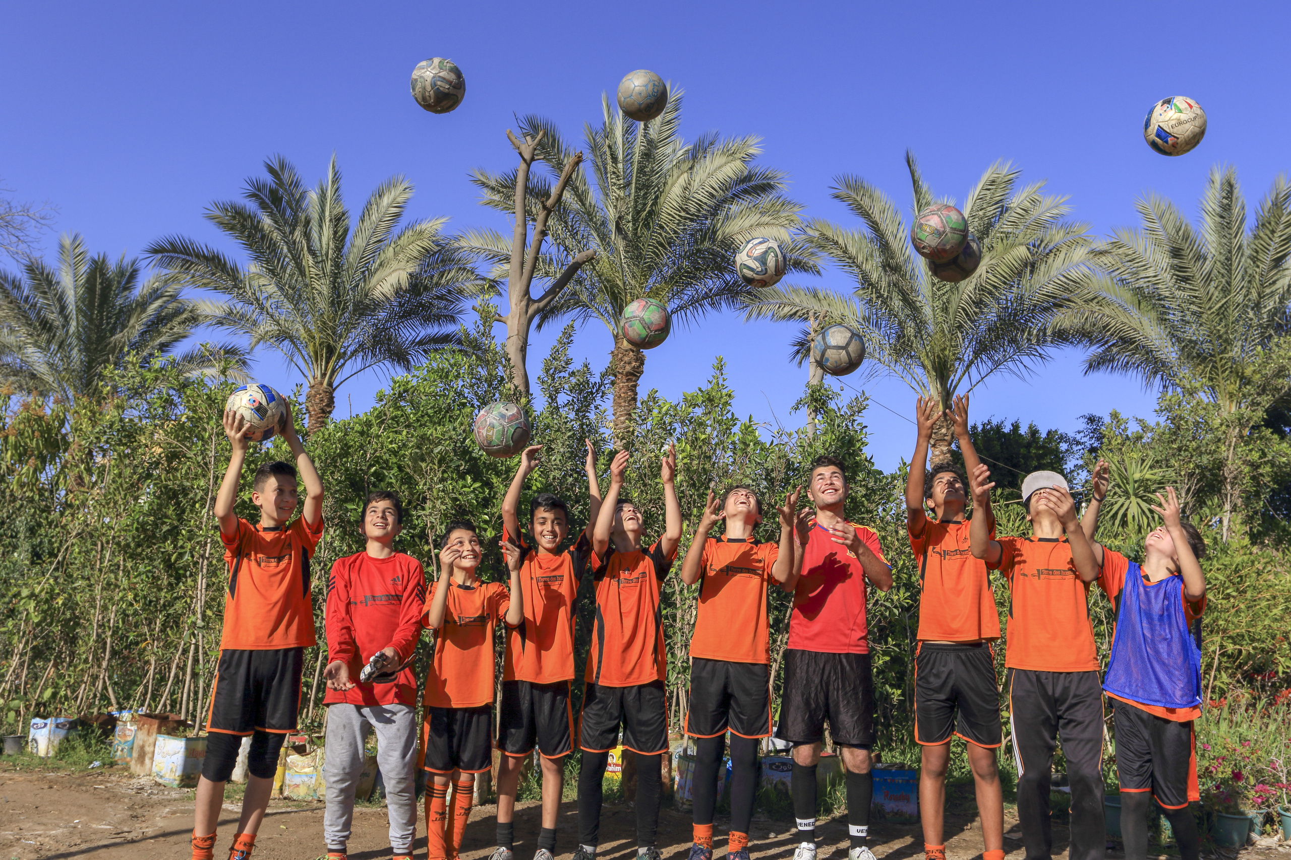 Football children Egypt