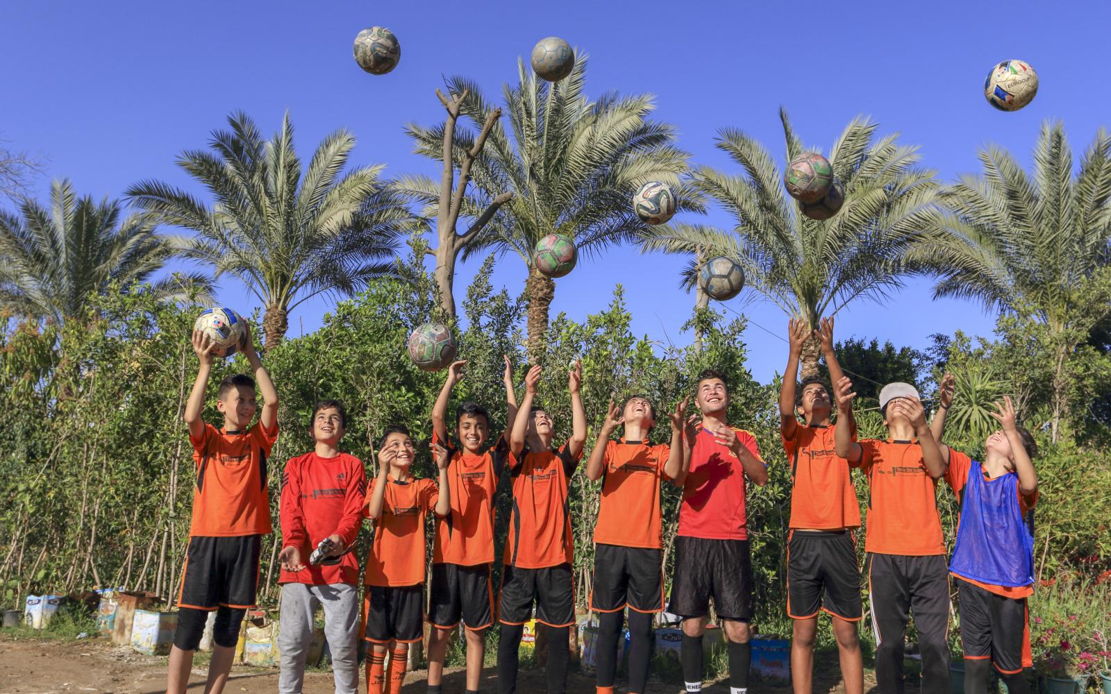 Copyrights: Tdh/Jean-Luc Marchina Football children Egypt